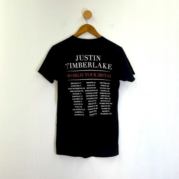 Tultex - Justin Timberlake World Tour 2013/2014 Graphic T Shirt Size Medium - Picture 10 of 11